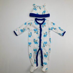 Gymboree Baby Boy 0-3 Months Dinosaur Sleeper Hat
